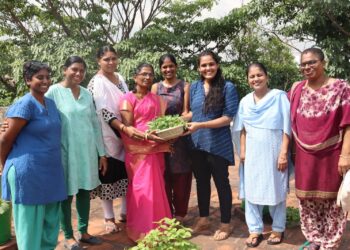 Community creates terrace garden for school