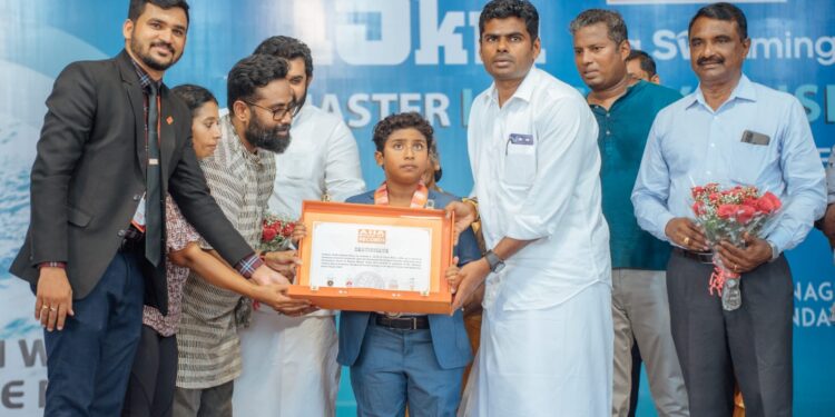 Child with autism creates world record