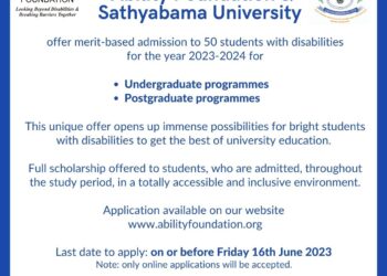 Admission with scholarships for students with disabilities