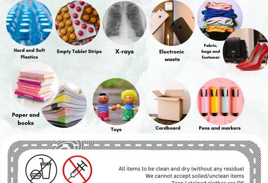 Thrift stall and dry waste collection