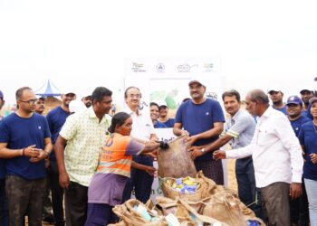 NLCIL leads beach cleanup at Elliot’s beach
