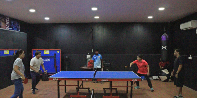 OMR locals display their Table Tennis prowess