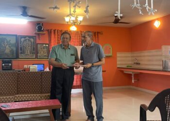 Gandhi Jayanthi celebrations in the neighbourhood