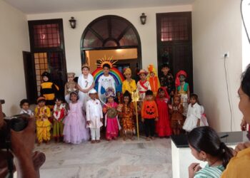 Gandhi Jayanthi celebrations in the neighbourhood