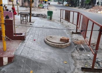 Encroachment of private space by temple