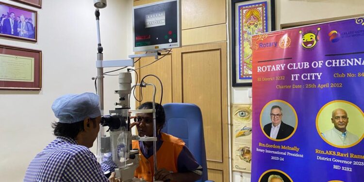 Free eye camp conducted for conservancy staff