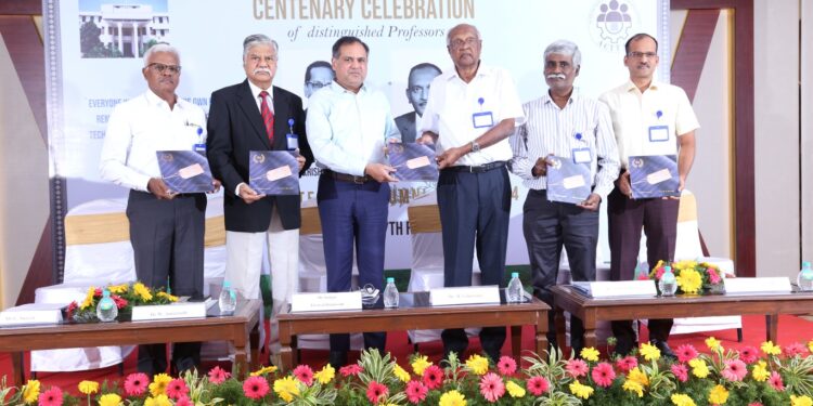 Centenary celebrations of distinguished professors