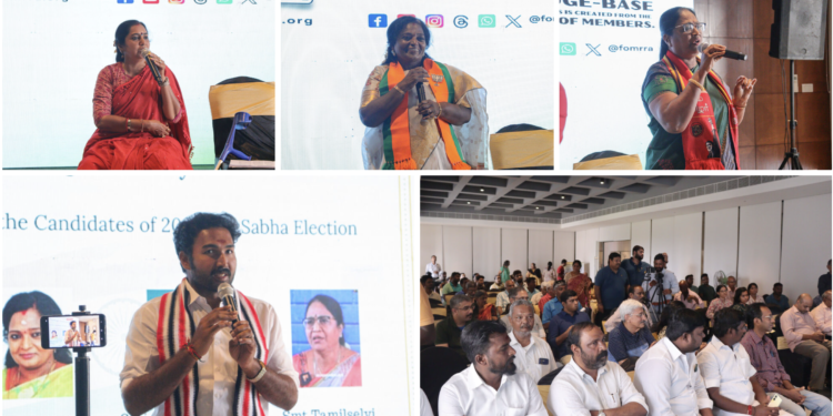 South Chennai contestants for Lok Sabha speak to OMR residents.