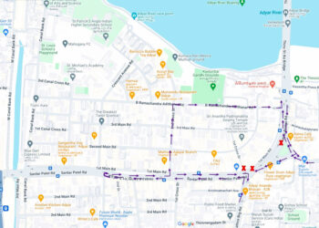 Diversions due to CMRL work