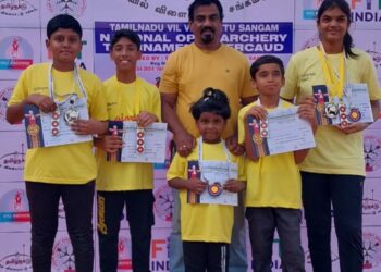 Archery students aim high