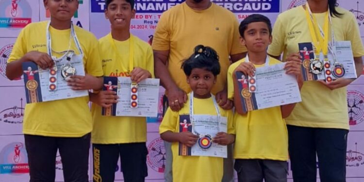 Archery students aim high