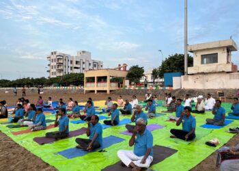 Neighbourhood celebrates Yoga Day 2024