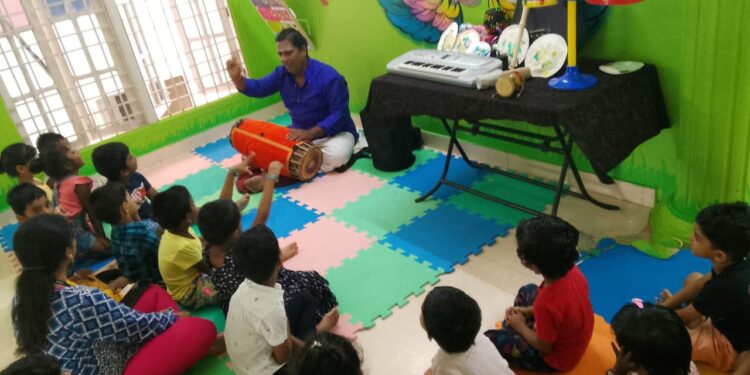 Music day celebrations at Kidzee