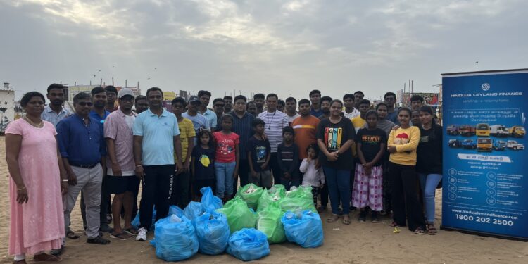 Hinduja Leyland Finance and Geo India Foundation conduct beach cleanup
