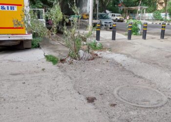 Heavy vehicles break SWD lids in Indira Nagar, prompting safety concerns