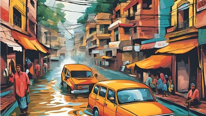 First-aid given to the problem at Valmiki Street