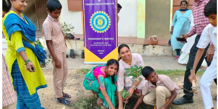 Eco projects by Inner Wheel Club of Thiruvanmiyur