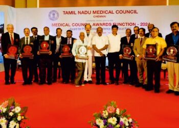 Adyar doctor felicitated with medical council award