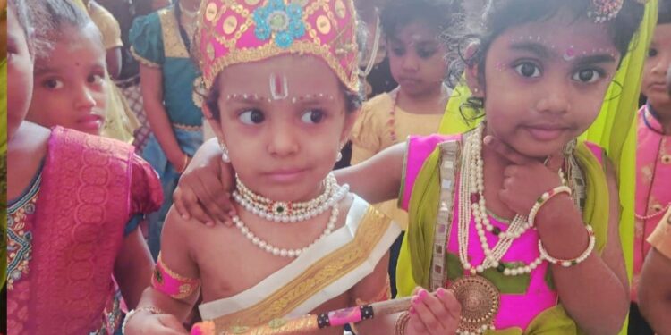Janmashtami celebrations at Sankara School