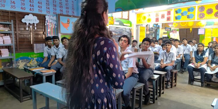 Life skills workshop at Sri Sankara School