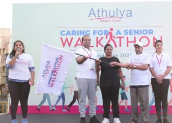 Athulya Senior Care’s walkathon draws 400 participants