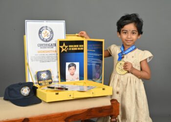 Three-year old breaks records