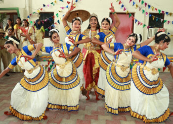 Onam celebrations at MGR Janaki College