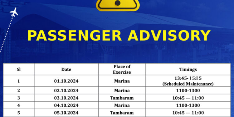 Chennai Airport alerts passengers on flight schedule changes due to Air Show in Chennai