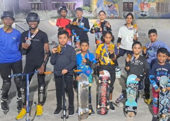 Thoraipakkam skaters shine at roller skating championship