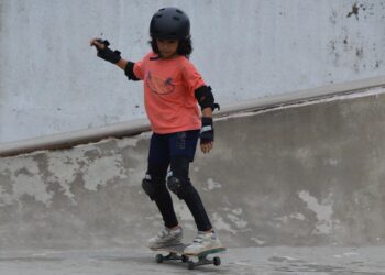 Aathirai is a State level Skating Champion