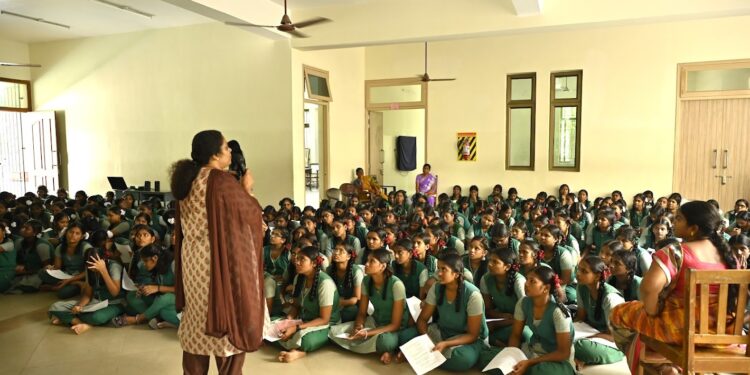 Awareness Sessions on menstrual hygiene for Adolescent Girls