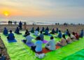 World Meditation Day at Thiruvanmiyur Beach