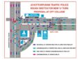 Traffic Diversion  at Madhya Kailash Junction