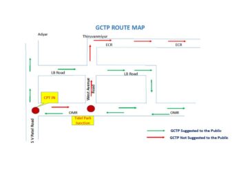 Traffic Arrangements for Vice President and Home Minister’s Visit in Chennai on 31st January 2025