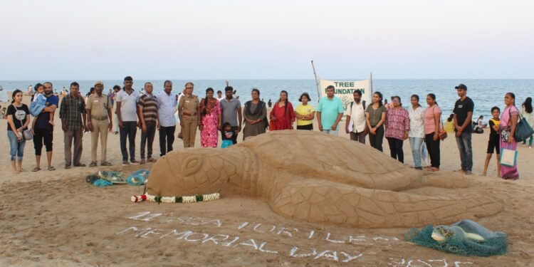 Memorial meet at Neelankarai Beach to mourn 5,000 lost Sea Turtles