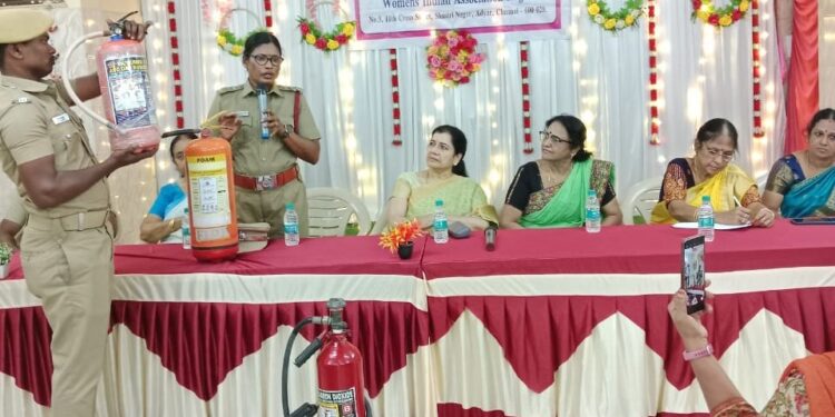 Fire safety awareness conducted by Mangayakarasi Manram; Balwadi revived!