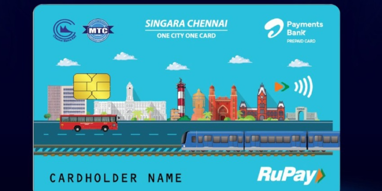 Singara Chennai Travel Card launched for cashless bus travel