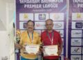 Nonagenerian badminton enthusiast shines at league tournament