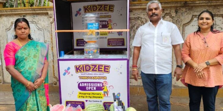 Inauguration of Water Stand by Kidzee Thiruvanmiyur