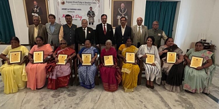 Chennai Freemasons celebrate mothers and NGO leaders