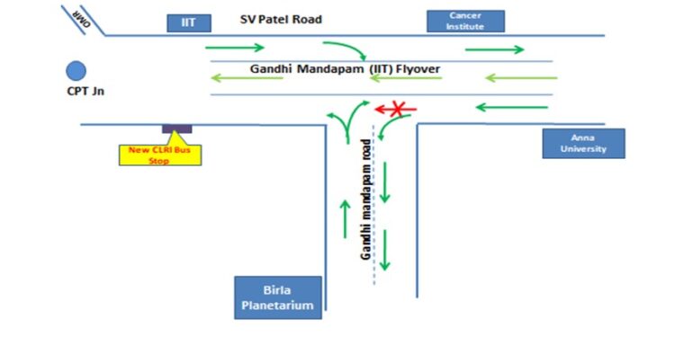 Traffic changes on S.P.Road to ease congestion