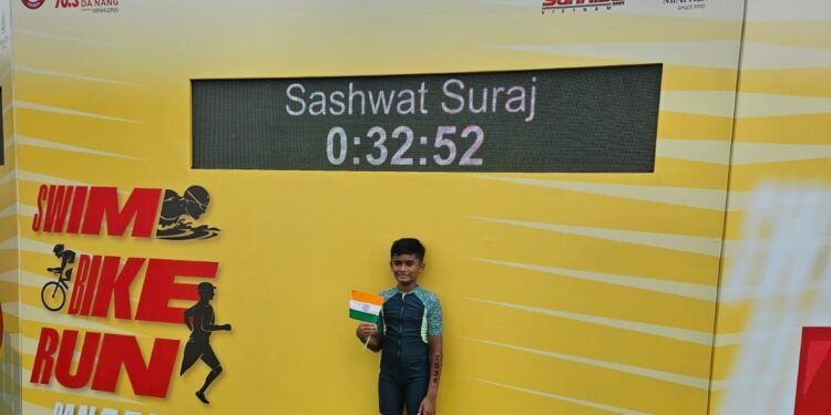 Neighbourhood youngster conquers IronKid Triathlon in Vietnam