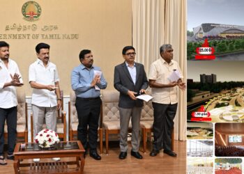 CM Stalin lays foundation stone for Kalaignar International Convention Centre in Muttukadu