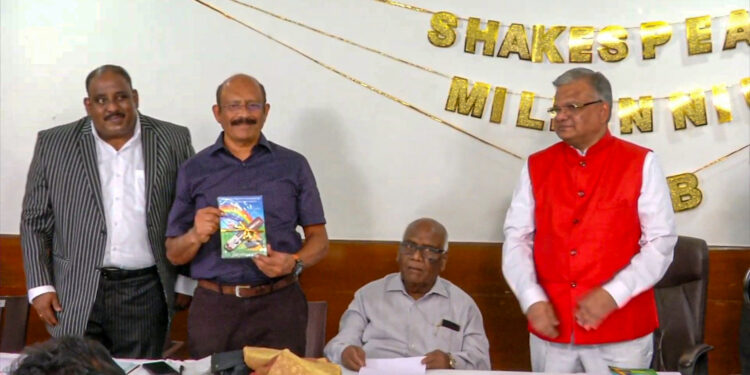 Book on English Grammar released at Shakespeare Millennium Club’s 279th meeting