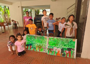 Wonderpatch: A garage becomes a creative forest for children