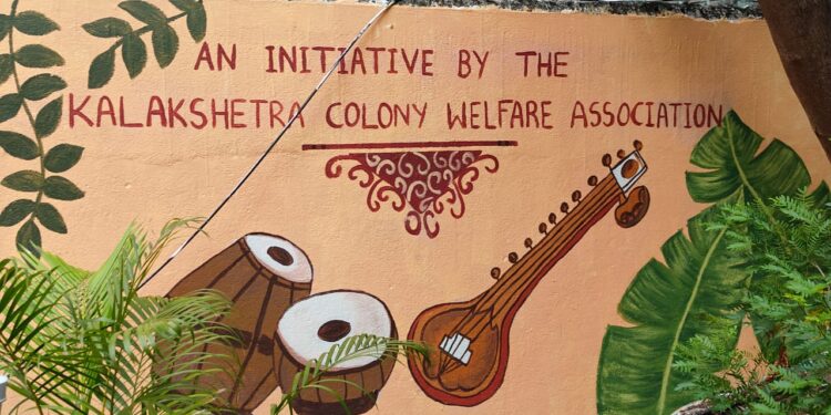Art walls adorn Kalakshetra Colony