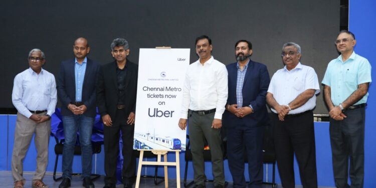 Chennai Metro Tickets Now Available on Uber App