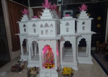 Adyar Family Celebrates Vinayagar Chathurthi with a Grand Recreation of Hampi’s Lotus Mahal