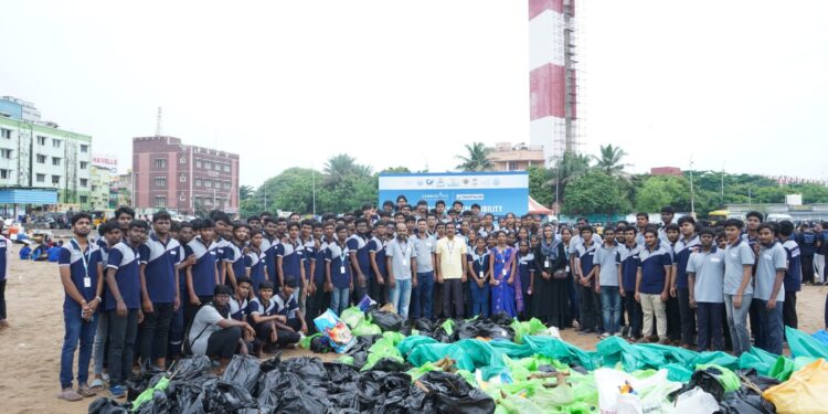 Over 30,000 Volunteers Join Chennai’s Massive Coastal Cleanup Drive