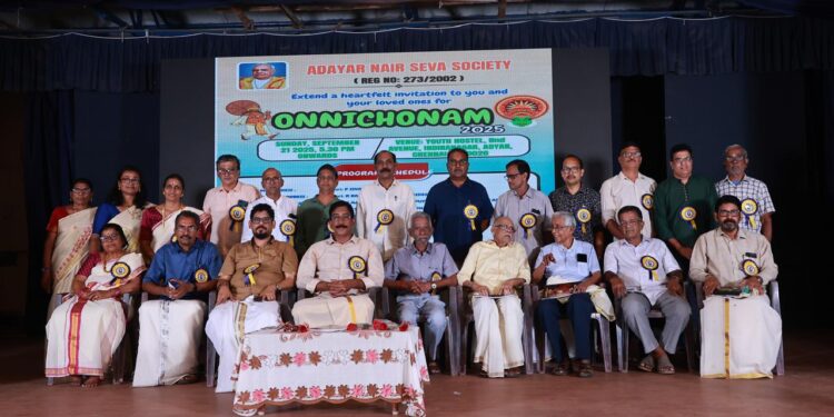 Adyar Nair Seva Society Celebrates Onam with Onnichonam 2025